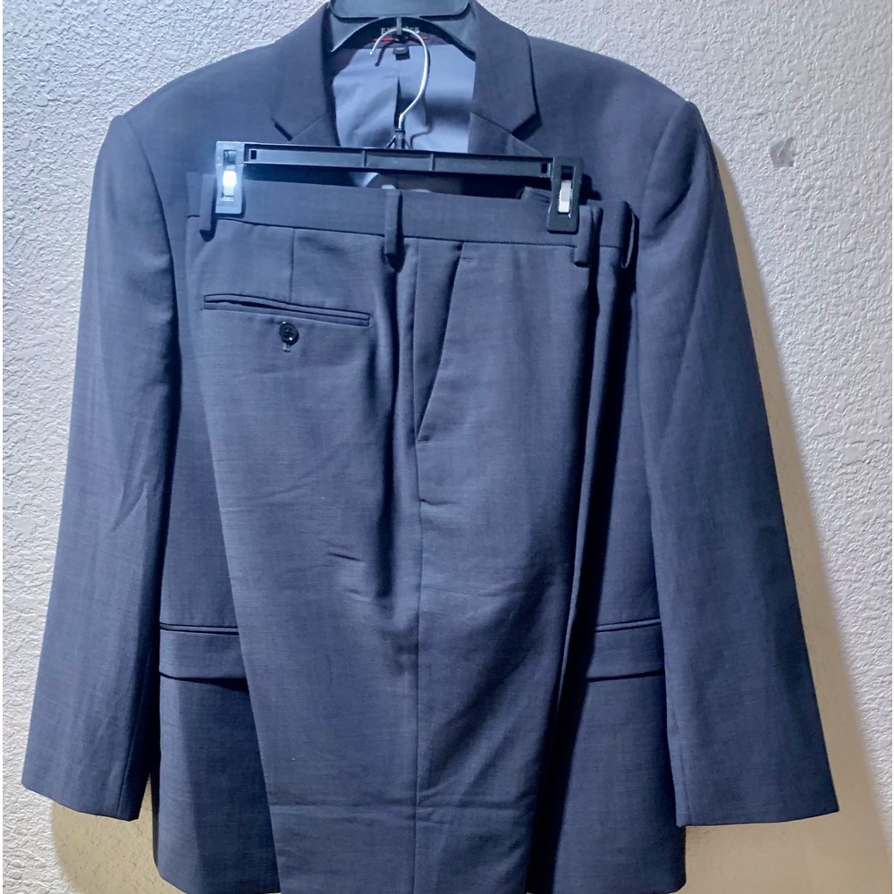 Express Men's Dark Charcoal Two-Piece Suit